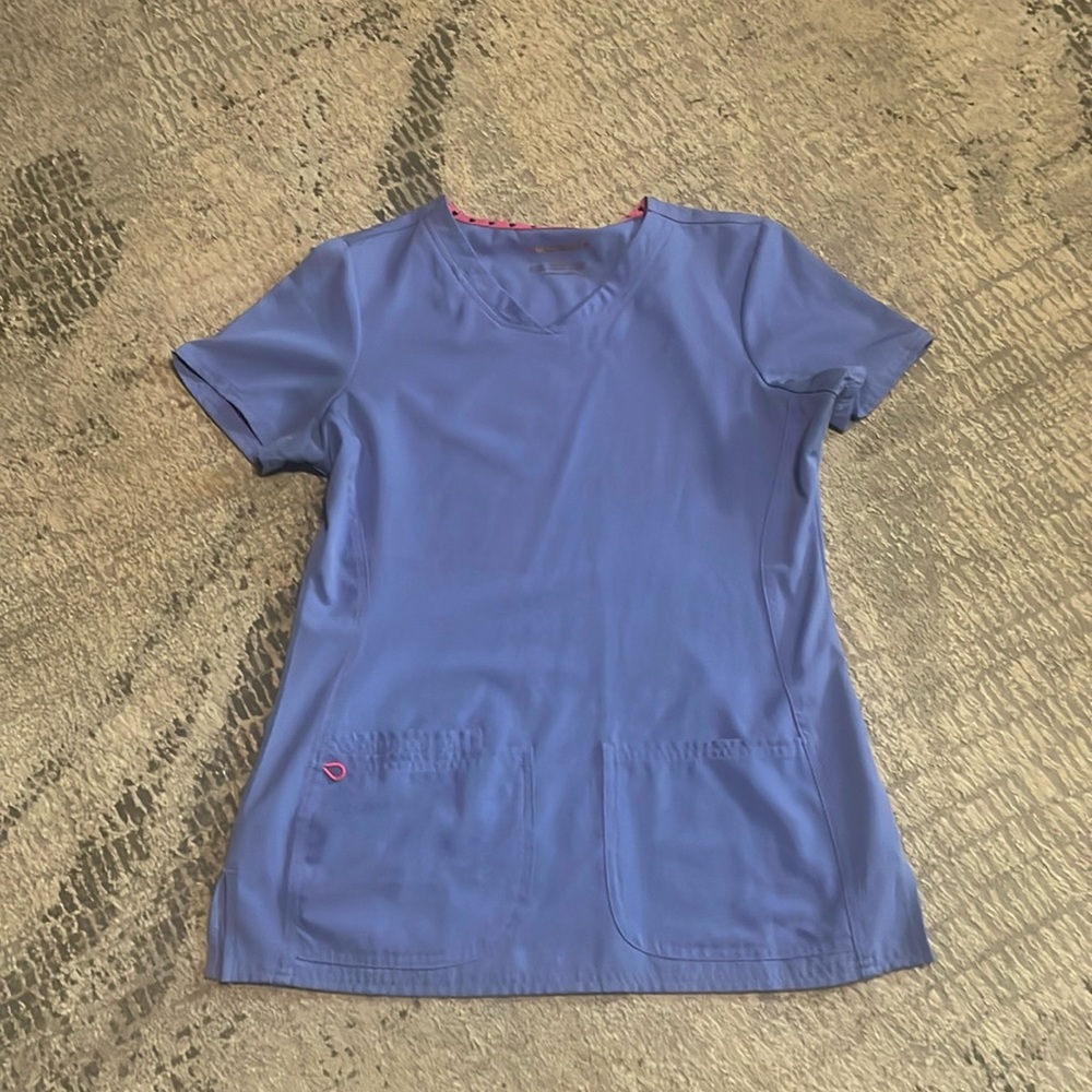 New HeartSoul active stretch scrub top Style 20710 95% polyester 5% spandex Sz S